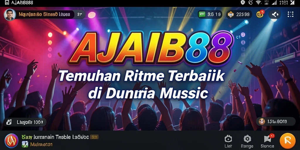 Tampilan menarik dari gameplay <strong>AJAIB88</strong> dengan berbagai genre musik.