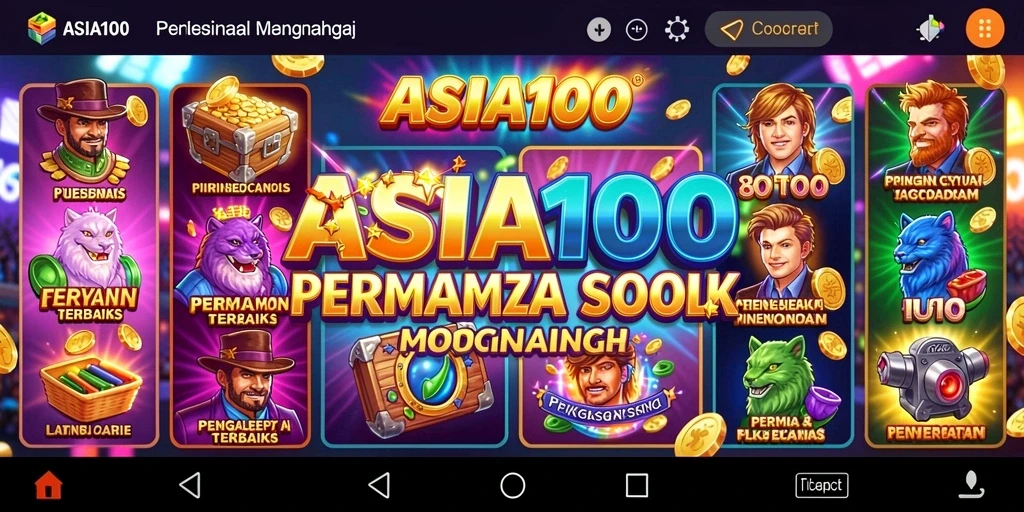 Tampilan menarik dari gameplay ASIA100 yang penuh dengan aksi dan keseruan Slot.