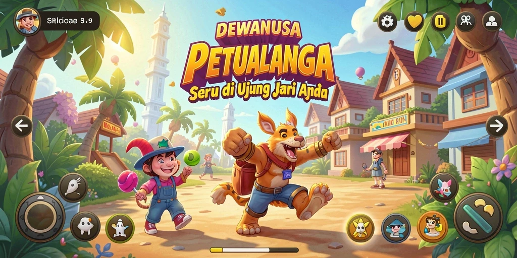 Tampilan seru dari gameplay DEWANUSA yang penuh aksi.