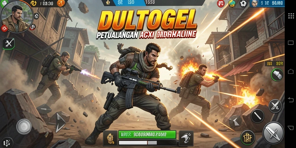 Screenshot DULTOGEL menampilkan petualangan aksi yang mendebarkan.