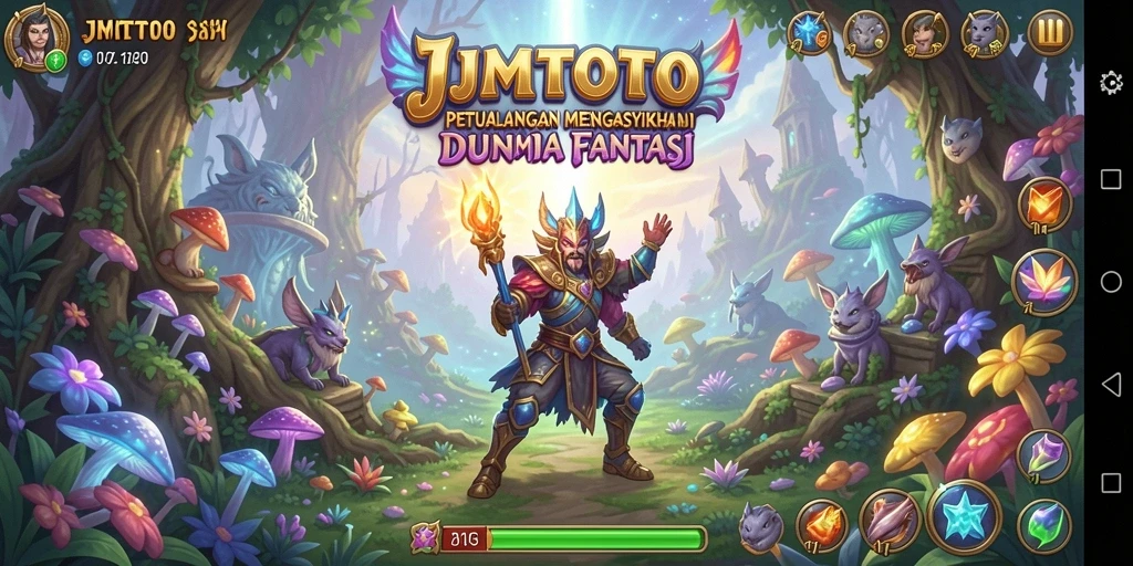 Screeenshot JMTOTO menampilkan gameplay yang menegangkan dan petualangan penuh warna.