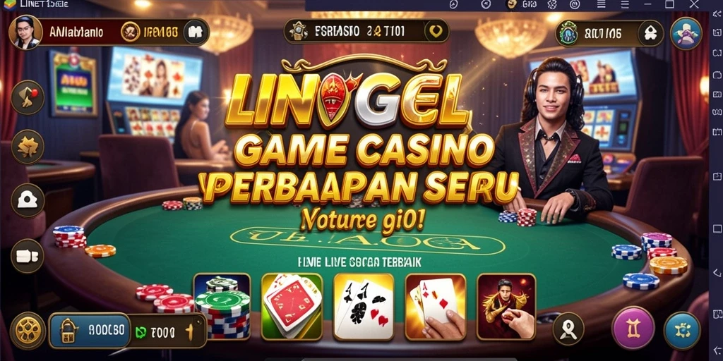 Tampilan gameplay menarik di LINETOGEL dengan dealer yang profesional.