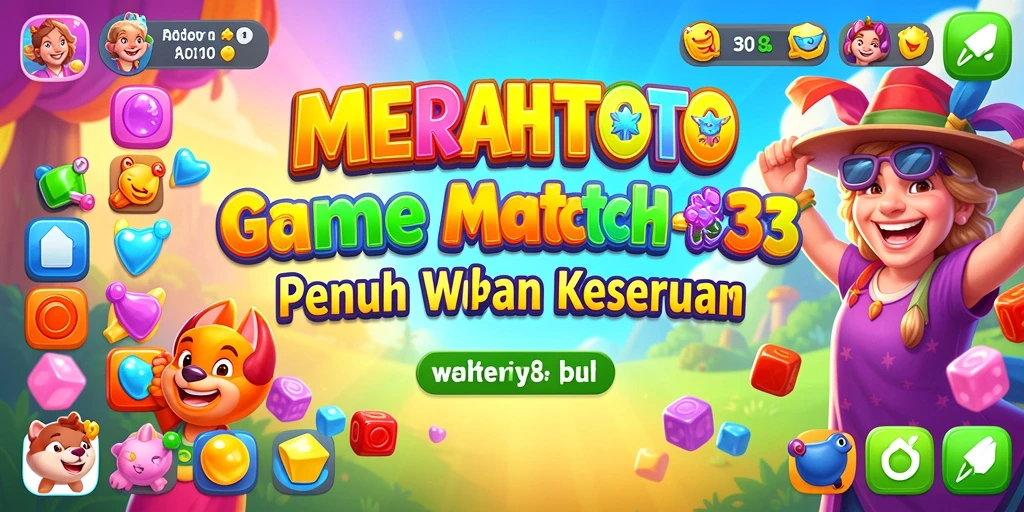 Tampilan gameplay MERAHTOTO yang seru dan penuh warna.
