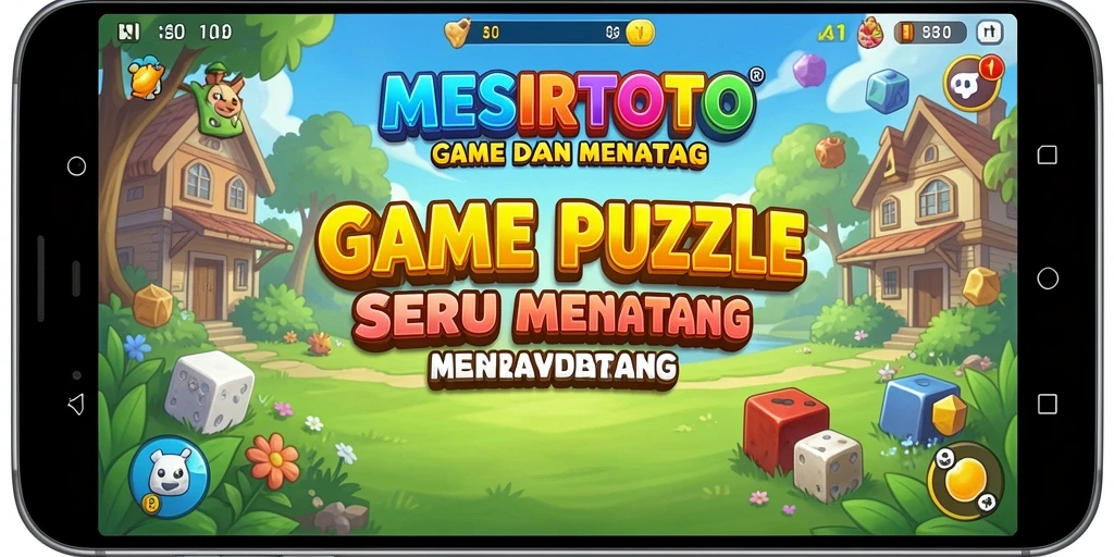 Screenshot menunjukkan pemain menyelesaikan teka-teki Puzzle yang seru dan menantang.