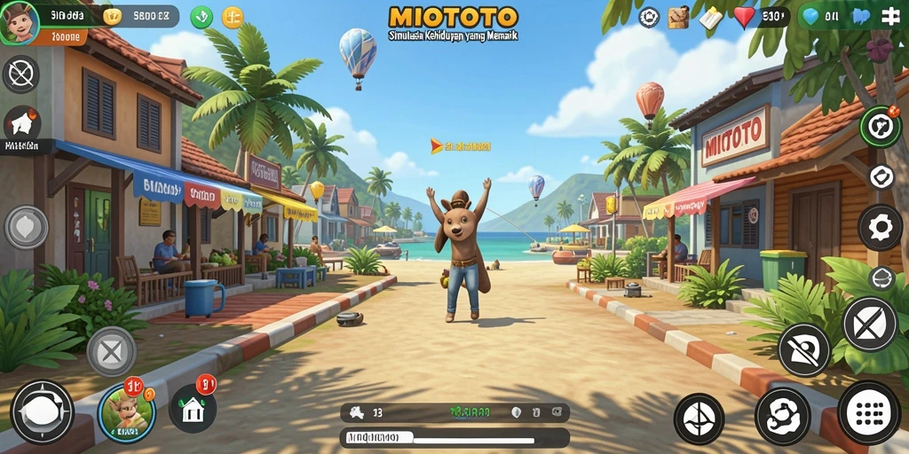 Tampilan gameplay MIOTOTO yang menarik dan interaktif.