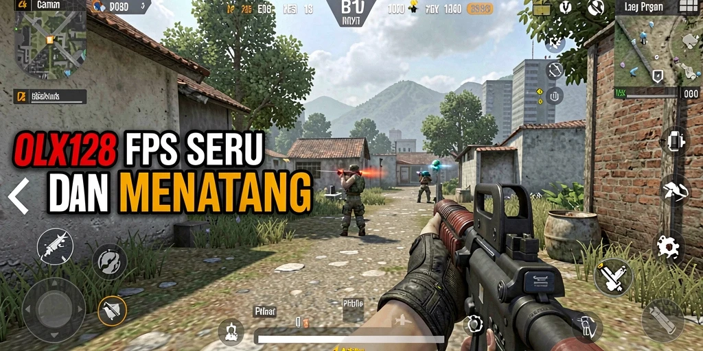 Gameplay intens OLX128 dengan aksi menembak menegangkan.