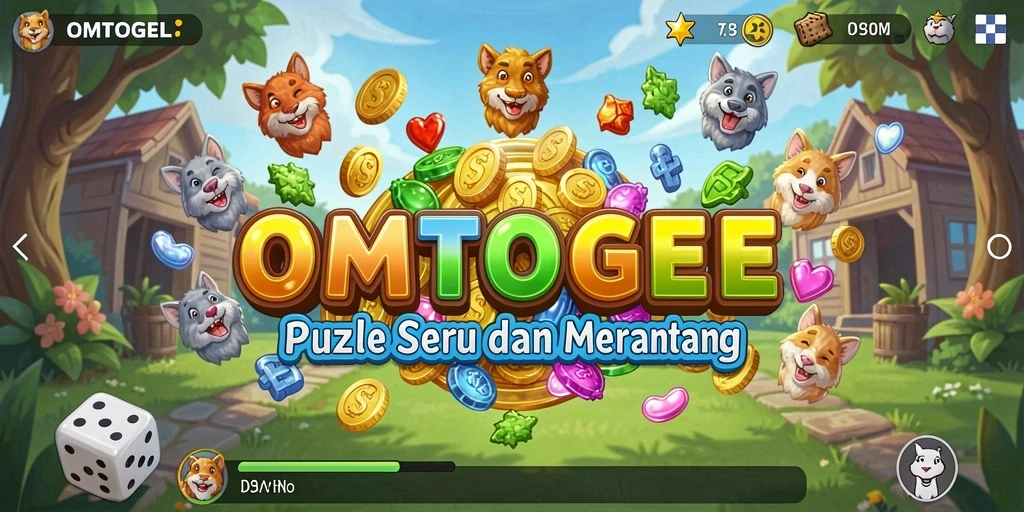 Tampilan gameplay OMTOGEL yang menarik dalam teka-teki puzzle.