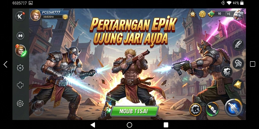 Tampilkan gameplay seru PGSTAR777 dengan pertarungan yang intens.