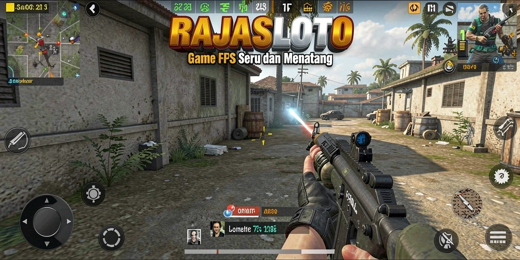 Tampilan menarik dari pertempuran seru dalam RAJASLOTO.