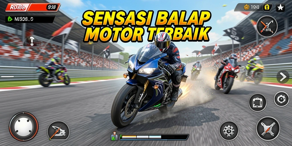 Gameplay seru balapan motor di RDI88.