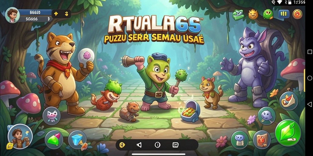 Screenshot gameplay RR666 menunjukkan aksi seru dalam menyelesaikan teka-teki Puzzle.