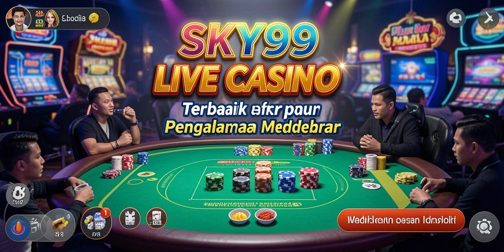 Tampilan gameplay Live Casino yang menegangkan dan interaktif.