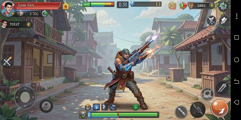 Screenshot gameplay T6 menunjukkan aksi Idle yang seru dan karakter beragam.