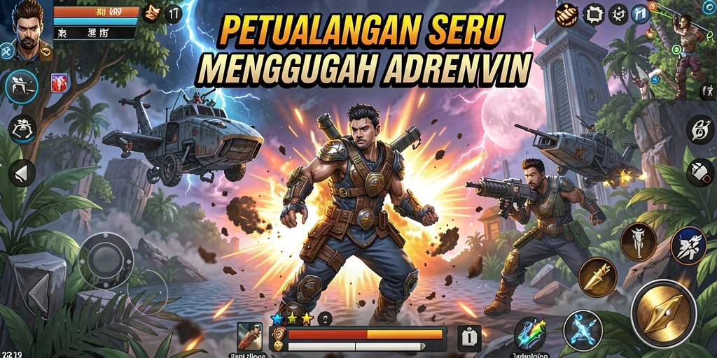 Tampilan gameplay seru dan menakjubkan dari V98.