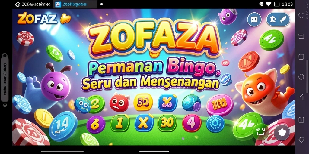 Screenshot gameplay ZOFAZA yang menampilkan keseruan bermain Bingo.