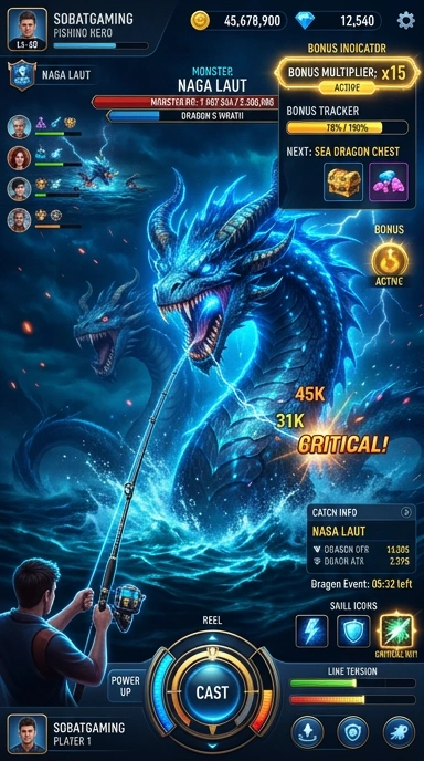 Tampilan antarmuka SobatGaming yang bersih dan sederhana.